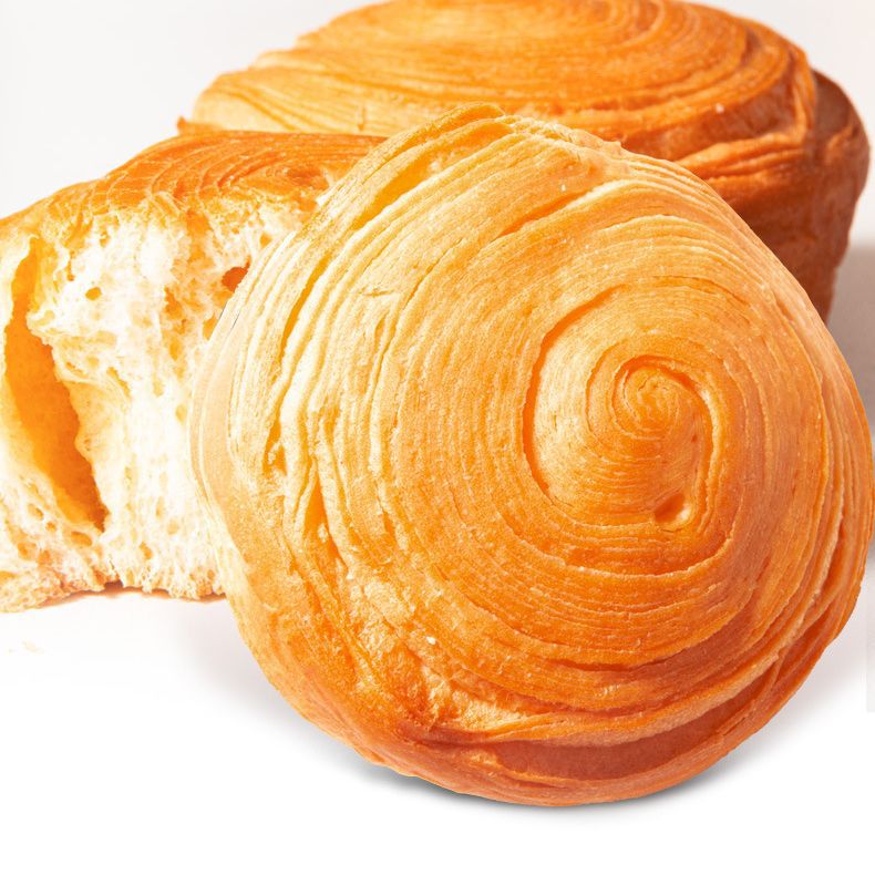 Layered Hand-Torn Bread - Rich Milk Flavor, Pull-Apart Soft European-Style Loaf, Ideal for Breakfast, Snack & On-the-Go Meals (Bulk Box Available)