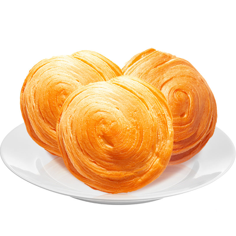 Layered Hand-Torn Bread - Rich Milk Flavor, Pull-Apart Soft European-Style Loaf, Ideal for Breakfast, Snack & On-the-Go Meals (Bulk Box Available)